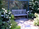private garden bench